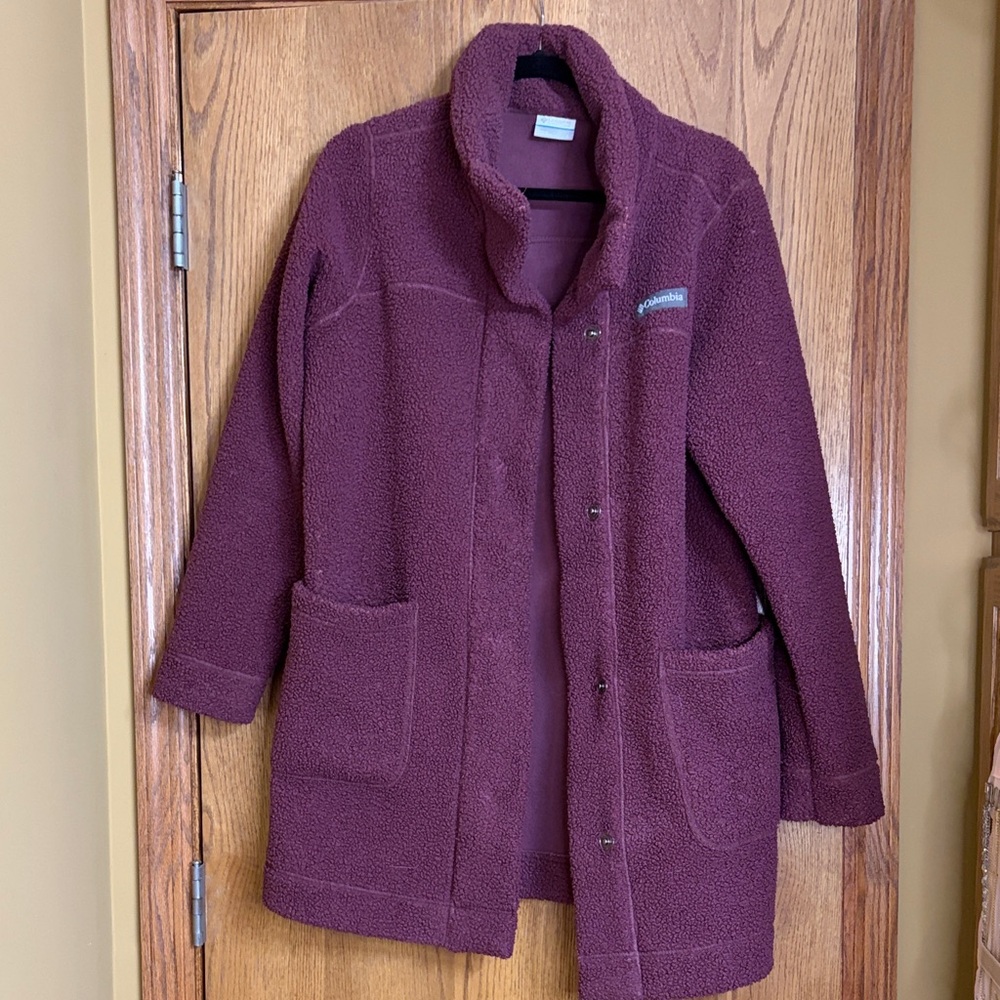 Columbia Women's Burgundy Teddy Jacket